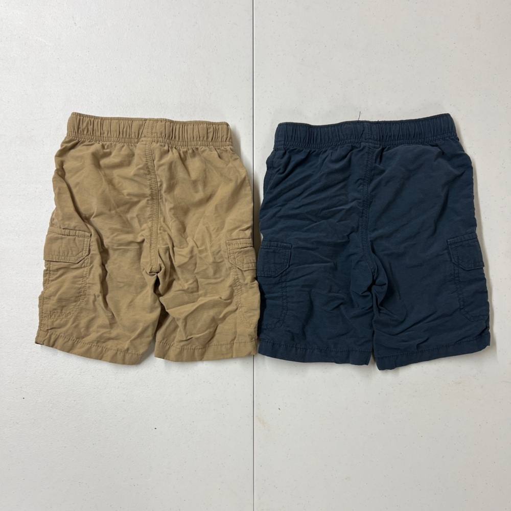 Jumping Beans Tan and Navy Cargo Shorts Set - Picture 3 of 4